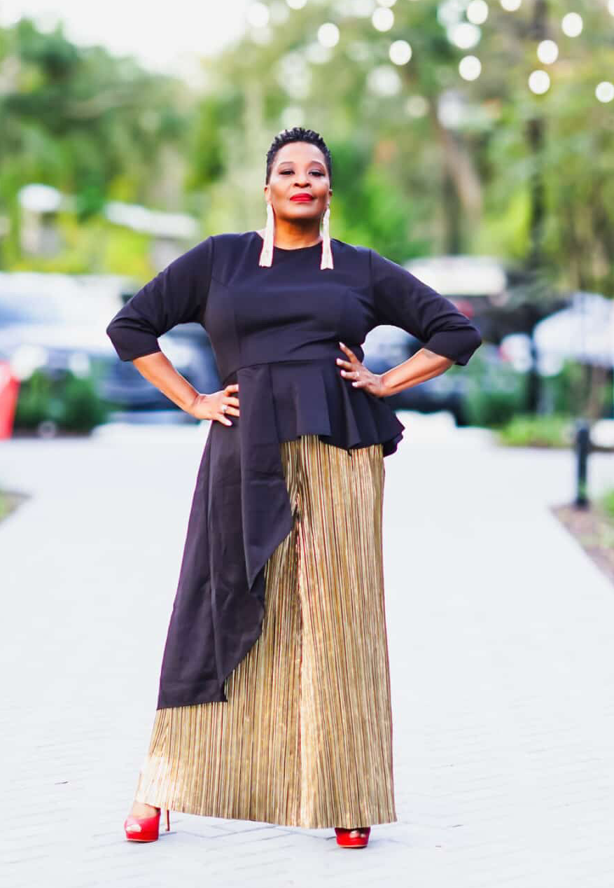 Golden Love Slip on Pants