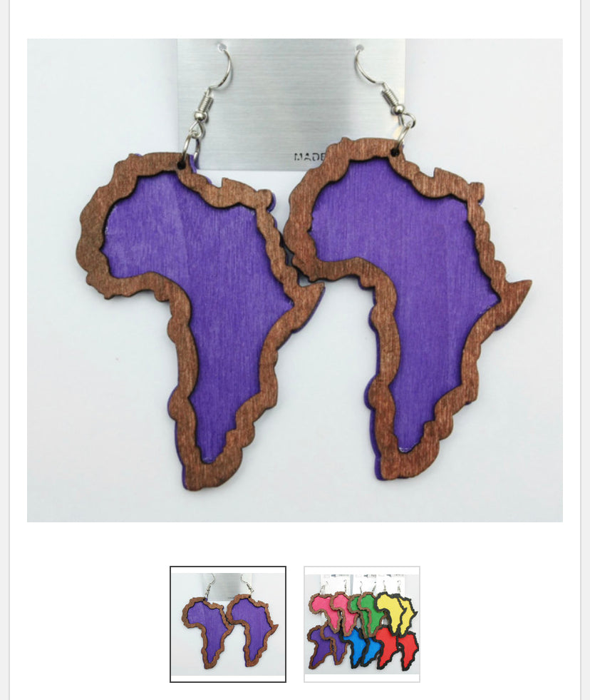 The MotherLand Natural Wood Earrings