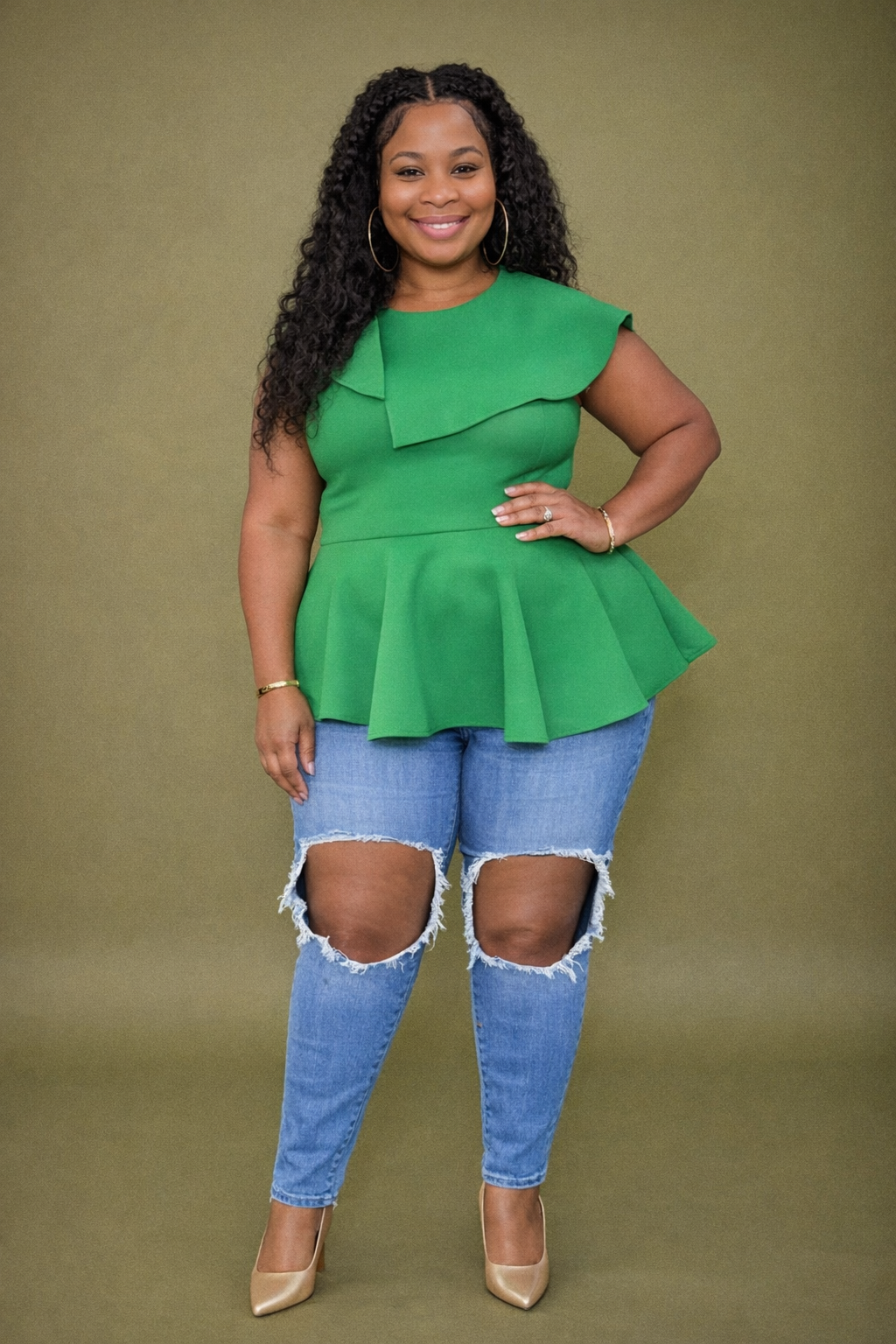 Gianna Cut Out Denim