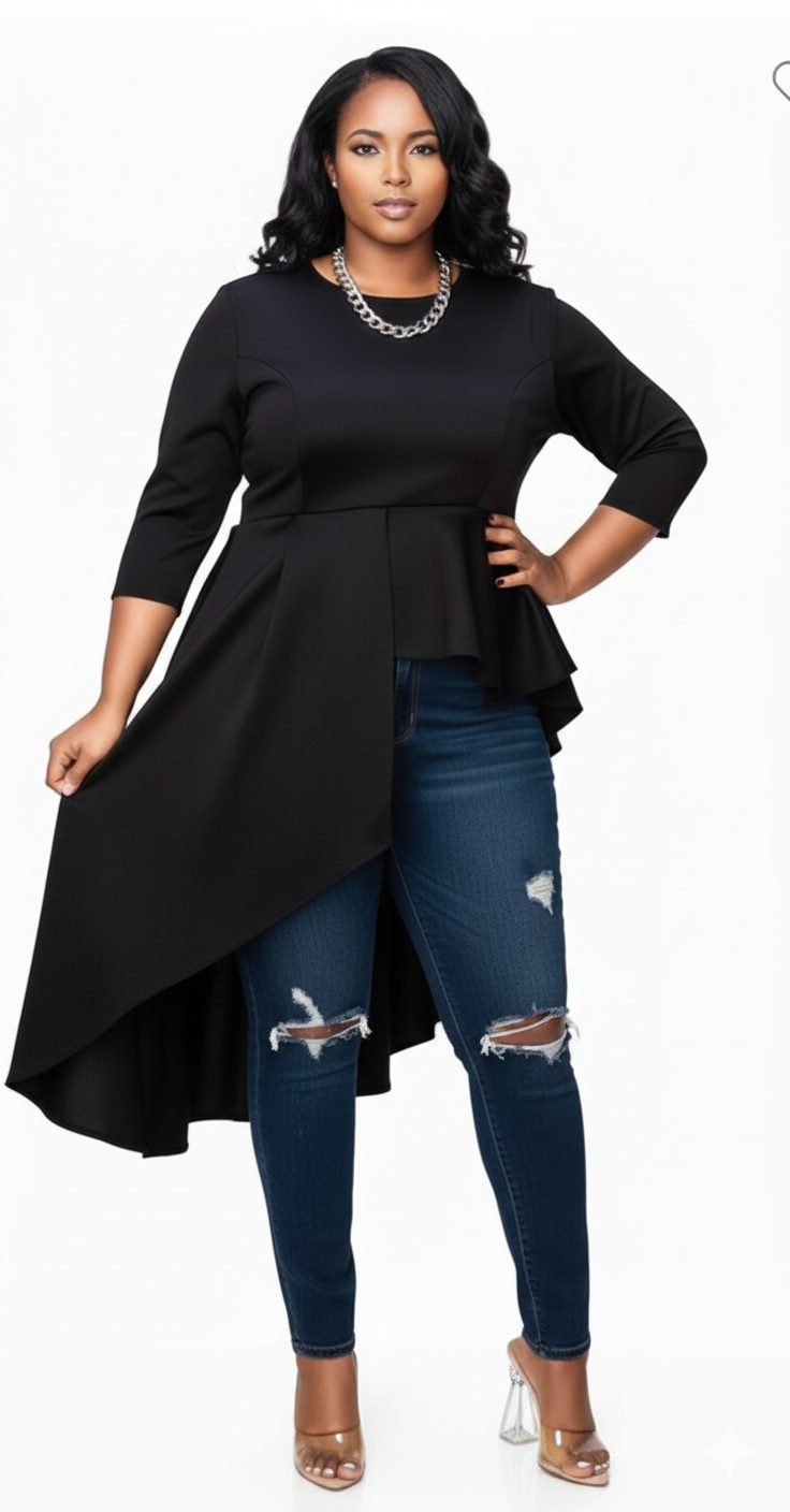 The Sweeping Peplum Top